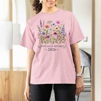 Officially Retired 2026 Wildflowers Botanical Floral Graphic T Shirt For Women