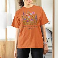 Officially Retired 2026 Wildflowers Botanical Floral Graphic T Shirt For Women