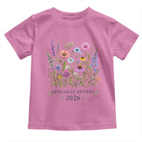 Officially Retired 2026 Wildflowers Botanical Floral Graphic Toddler T Shirt