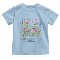 Officially Retired 2026 Wildflowers Botanical Floral Graphic Toddler T Shirt