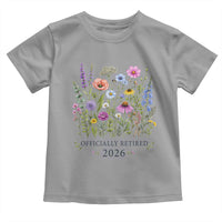 Officially Retired 2026 Wildflowers Botanical Floral Graphic Toddler T Shirt