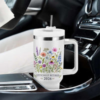 Officially Retired 2026 Wildflowers Botanical Floral Graphic Tumbler With Handle