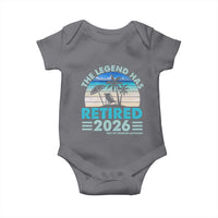 The Legend Has Retired 2026 Baby Onesie Vintage Tropical Beach Sunset Graphic Ocean Vibes