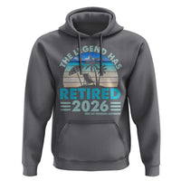 The Legend Has Retired 2026 Hoodie Vintage Tropical Beach Sunset Graphic Ocean Vibes