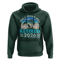 The Legend Has Retired 2026 Hoodie Vintage Tropical Beach Sunset Graphic Ocean Vibes
