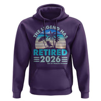 The Legend Has Retired 2026 Hoodie Vintage Tropical Beach Sunset Graphic Ocean Vibes