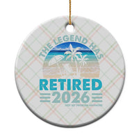 The Legend Has Retired 2026 Ceramic Ornament Vintage Tropical Beach Sunset Graphic Ocean Vibes