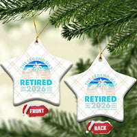 The Legend Has Retired 2026 Ceramic Ornament Vintage Tropical Beach Sunset Graphic Ocean Vibes