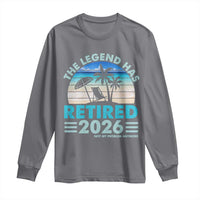 The Legend Has Retired 2026 Long Sleeve Shirt Vintage Tropical Beach Sunset Graphic Ocean Vibes