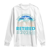 The Legend Has Retired 2026 Long Sleeve Shirt Vintage Tropical Beach Sunset Graphic Ocean Vibes