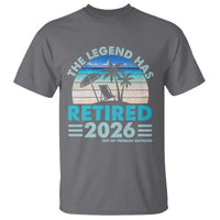 The Legend Has Retired 2026 T Shirt Vintage Tropical Beach Sunset Graphic Ocean Vibes