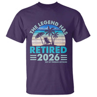 The Legend Has Retired 2026 T Shirt Vintage Tropical Beach Sunset Graphic Ocean Vibes