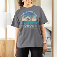 The Legend Has Retired 2026 T Shirt For Women Vintage Tropical Beach Sunset Graphic Ocean Vibes