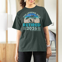 The Legend Has Retired 2026 T Shirt For Women Vintage Tropical Beach Sunset Graphic Ocean Vibes