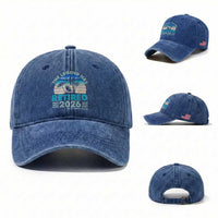 The Legend Has Retired 2026 Washed Cotton Baseball Cap Vintage Tropical Beach Sunset Graphic Ocean Vibes