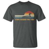 Stupid Canadian Wolf Bird T Shirt Retro LGBT Hockey Fan - Wonder Print Shop