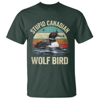 Stupid Canadian Wolf Bird T Shirt Funny Retro LGBT Romance Hockey Fan - Wonder Print Shop