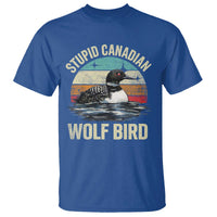 Stupid Canadian Wolf Bird T Shirt Funny Retro LGBT Romance Hockey Fan - Wonder Print Shop