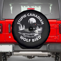 Stupid Canadian Wolf Bird Spare Tire Cover Sarcastic LGBT Hockey Fan - Wonder Print Shop