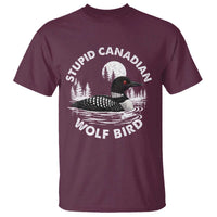Stupid Canadian Wolf Bird T Shirt Sarcastic LGBT Hockey Fan - Wonder Print Shop