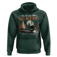Stupid Canadian Wolf Bird Hoodie Retro LGBT Hockey Fan Romance - Wonder Print Shop