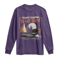 Stupid Canadian Wolf Bird Long Sleeve Shirt Retro LGBT Hockey Fan Romance - Wonder Print Shop