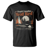 Stupid Canadian Wolf Bird T Shirt Retro LGBT Hockey Fan Romance - Wonder Print Shop