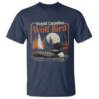 Stupid Canadian Wolf Bird T Shirt Retro LGBT Hockey Fan Romance - Wonder Print Shop