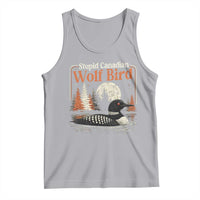 Stupid Canadian Wolf Bird Tank Top Retro LGBT Hockey Fan Romance - Wonder Print Shop