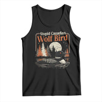 Stupid Canadian Wolf Bird Tank Top Retro LGBT Hockey Fan Romance - Wonder Print Shop
