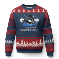 Funny Birding Ugly Christmas Sweater Loon Bird Watching - Wonder Print Shop