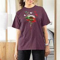 Iran T Shirt For Women Free Iran Protest Sunflower Flag
