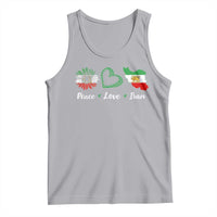 Peace Love Iran Tank Top Sunflower Flag