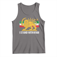 I Stand With Iran Tank Top Shir o Khorshid Lion And Sun Iran Persia