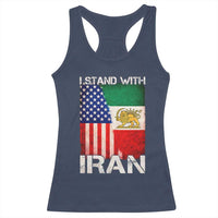 I Stand With Iran Racerback Tank Top Persian American Flag USA Persia Lion And Sun Iran