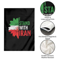 Sunflower Iran Flag Garden Flag Persian Freedom I Stand With Iran