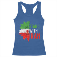 Sunflower Iran Flag Racerback Tank Top Persian Freedom I Stand With Iran