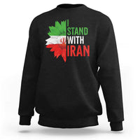 Sunflower Iran Flag Sweatshirt Persian Freedom I Stand With Iran