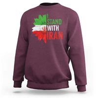 Sunflower Iran Flag Sweatshirt Persian Freedom I Stand With Iran