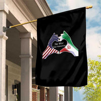 Iran Garden Flag No War Yes Hummanity Persian American Flag Heart Political Statement