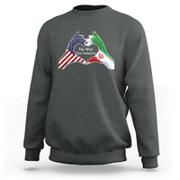 Iran Sweatshirt No War Yes Hummanity Persian American Flag Heart Political Statement