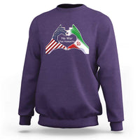 Iran Sweatshirt No War Yes Hummanity Persian American Flag Heart Political Statement