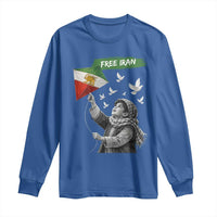 Free Iran Long Sleeve Shirt Lion And Sun Flag Persian Freedom Movement