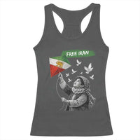 Free Iran Racerback Tank Top Lion And Sun Flag Persian Freedom Movement