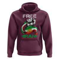 Free Iran Hoodie Iran Lion Sun Flag Fist