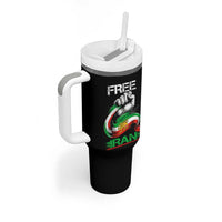 Free Iran Tumbler With Handle Iran Lion Sun Flag Fist