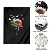 Free Iran Protest Garden Flag Sunflower Flag
