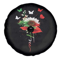 Free Iran Protest Spare Tire Cover Sunflower Flag