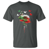 Free Iran Protest T Shirt Sunflower Flag