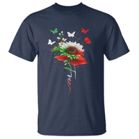 Free Iran Protest T Shirt Sunflower Flag
